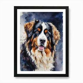 Bernese Mountain Dog Art Print