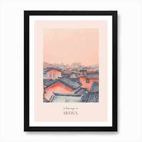 Mornings In Seoul Rooftops Morning Skyline 1 Poster