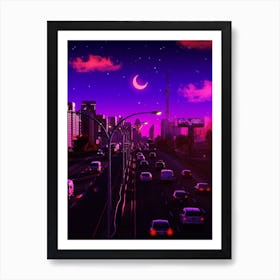 Neon Dusk Art Print