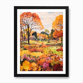 Autumn Gardens Painting Shinjuku Gyoen National Garden Japan 2 Art Print