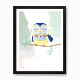 Owl Illustration Art Print