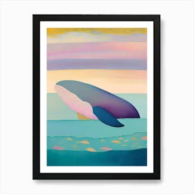 Whale In Atlantic Ocean Art Print
