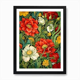 Flower Pattern Art Print