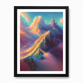 City In The Clouds Art Print