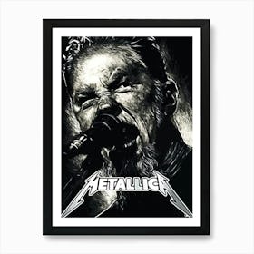 James Hetfield Metallichead band music  Art Print