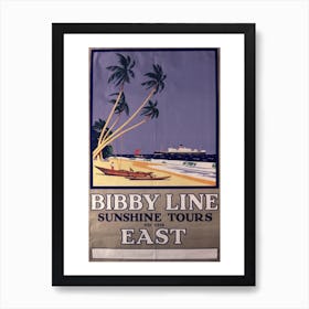 Bibby Line Sunshine Tours Art Print