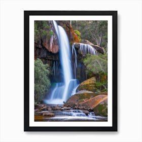 Garrawilla National Park Waterfall, Australia Nat Viga Style (1) Art Print