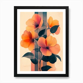 Abstract Flowers 11 Art Print