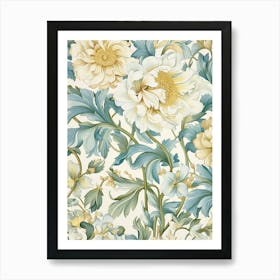 Floral Wallpaper 3 Art Print