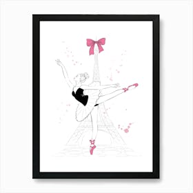 French Ballerina Art Print