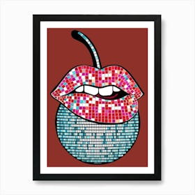 Cherry Mosaic Art Print