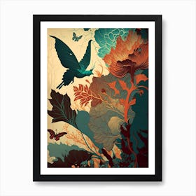 'Flying Butterflies' Art Print