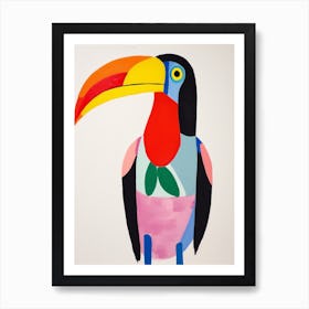 Colourful Kids Animal Art Toucan 1 Art Print