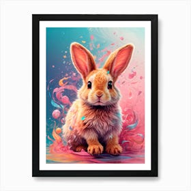 Bunny Painting Póster