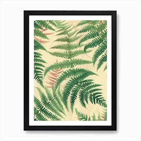 Pattern Poster Marsh Fern 1 Art Print