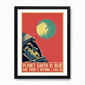 Space Oddity, David Bowie Art Print