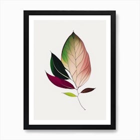 Rhododendron Leaf Abstract 3 Art Print