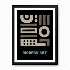 Mid Century Modern Abstract 3 Art Print
