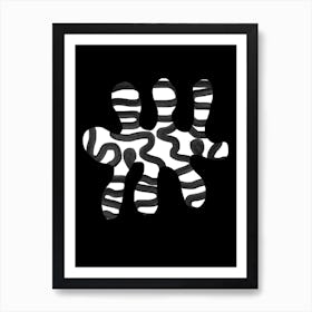 Black And White Abstract Art Art Print