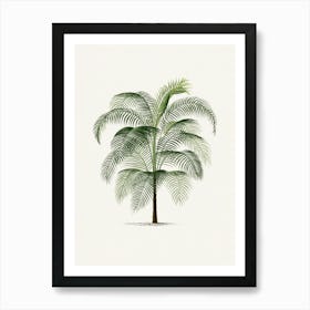 Vintage Palm Tree Art Print