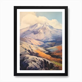 Mount St Helens Usa 2 Mountain Painting Art Print