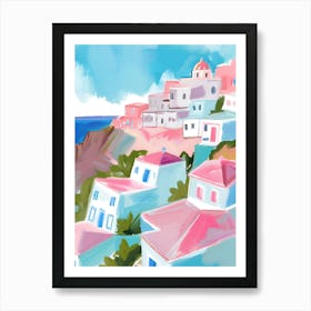 Santorini Print 2 Art Print