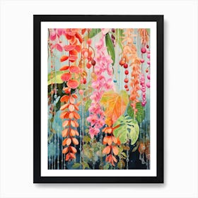 Tropical Plant Painting String Of Pearls Art Print