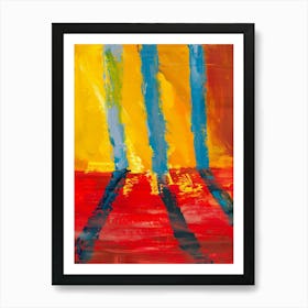 Red, Yellow And Blue Art Print