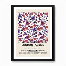 Poster Tulip Tide London Fabrics Floral Pattern 4 Art Print