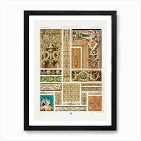 Renaissance Pattern, Albert Racine 6 Art Print