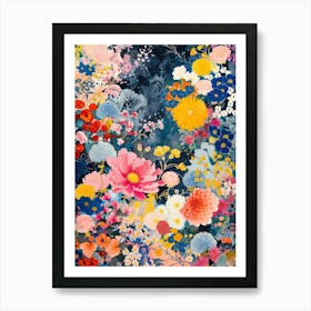 Hokusai  Great Japan Flowers Japanese 9 Art Print