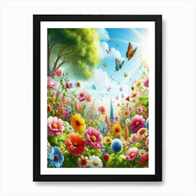 Flower Garden 6 Art Print