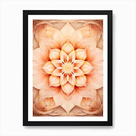 Symmetrical Mandalas Geometric Illustration 22 Art Print