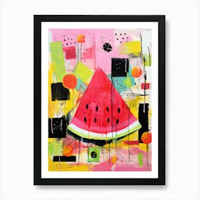Neo-Expressionist Watermelon Fantasy Art Print