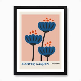 Flower Garden Stockholm Art Print