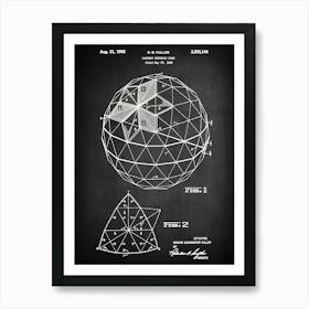 Geometric Dome, Geometric Blueprint, Geometric Print, Geometric Wall Art, Geometric Patent, Geometric Poster, Geometric Decor,Cc1441 Art Print