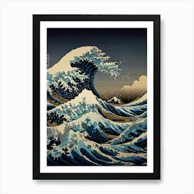 Great Wave Off Kanagawa 10 Art Print