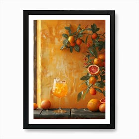 Aperol Spritz Orange 56 Art Print