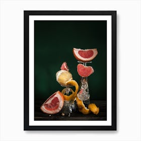 Citrus Blues  Art Print