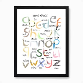 Animal Abc Art Print