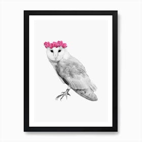 Dressy Owl Art Print