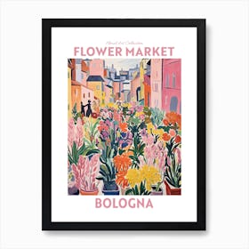 Bologna Italy Flower Market Floral Art Print Travel Print Plant Art Modern Style Art Print