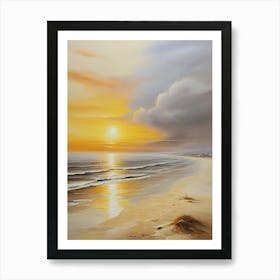 Sunset On The Beach 11 Art Print