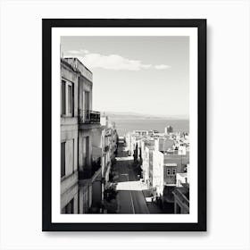 Cagliari, Italy, Black And White Photography 2 Art Print