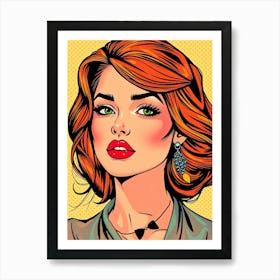 Pop Art Ginger Beauty Art Print