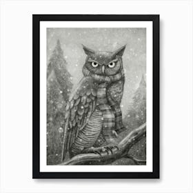 Winter Owl Poster