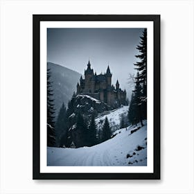 Castle In The Snow Eerie Echoes in the Carpathians Poster