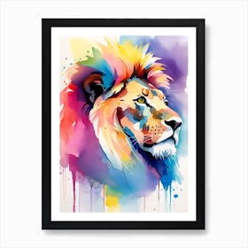 Lion Painting 12 Art Print