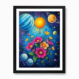 Flux Schnell A Vivid Bold And Textured Acrylic Painting Depict 3 Art Print