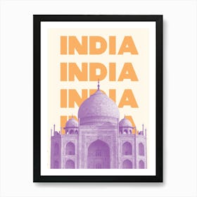 India Taj Mahal Art Print